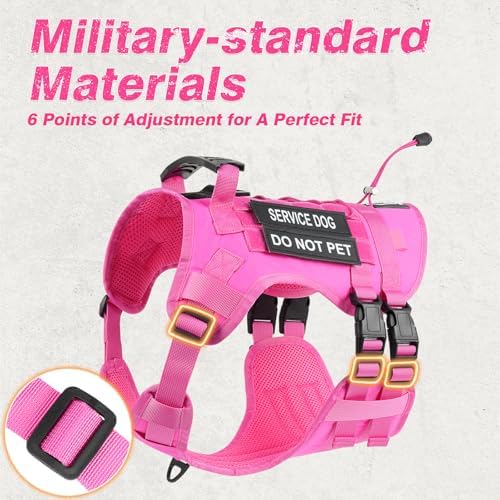 No Pull Tactical Dog Harness Small Sized Dog, Service Dog Vest - Image 5