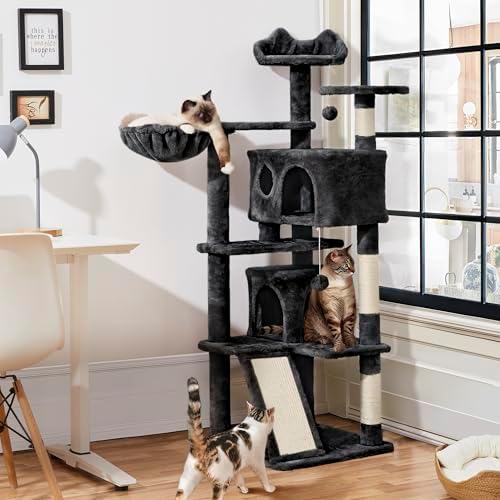Yaheetech Cat Tree, 57 inches Cat Tower - Image 2