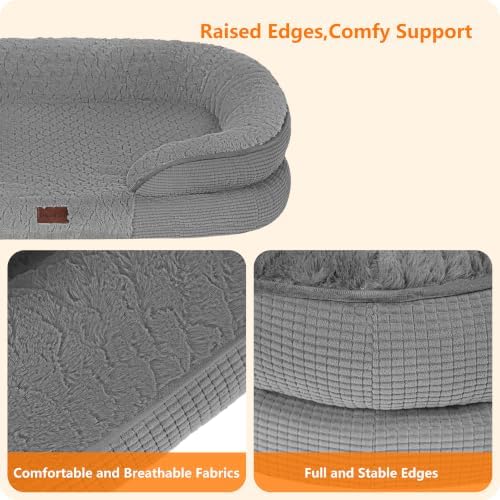 Dwanton Orthopedic Waterproof Medium Dog Bed Sofa, Gel Memory Foam - Image 5