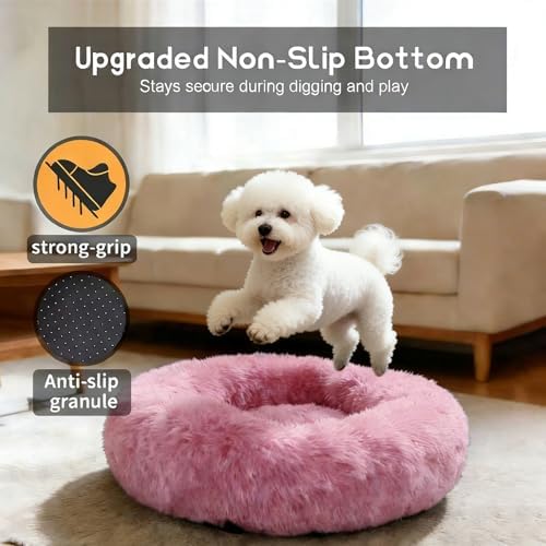 Comfort Donut Dog Bed for Small Dogs, Cat Bed & Pet Bed for Indoor Use - Image 3