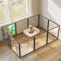 FXW AuraSpace Pro Acrylic & Wire Mesh Indoor Dog Playpen, 10 Panels by FXW