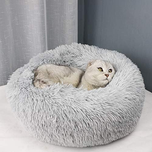 Dog Bed for Small Dogs & Cats, 24 Inch Medium Fluffy Washable Donut Bed - Image 6