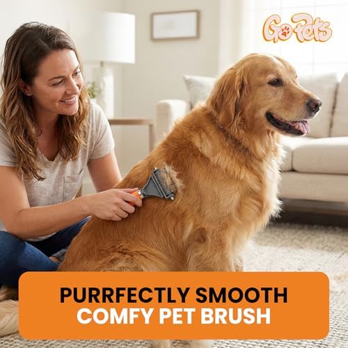 GoPets 2-in-1 Deshedding & Dematting Comb & Grooming Brush - Image 6