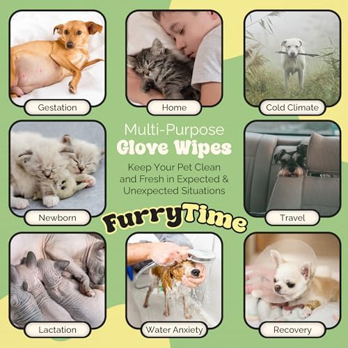 FURRYTIME Pet Cleaning Glove Wipes - Image 5