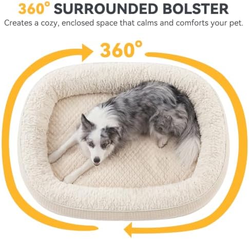 JOEJOY Orthopedic Dog Bed for Extra Large Dogs, Egg-Crate Memory Foam Pet Bed - Image 3