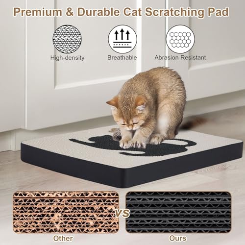 Ownpets Wall Cat Scratcher, Cute Vertical Cat Scratching Board, Wall Mounted - Image 6