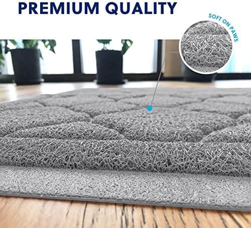 WePet Cat Litter Box Mat, Kitty Premium PVC Pad, Durable Trapping Rug, - Image 4