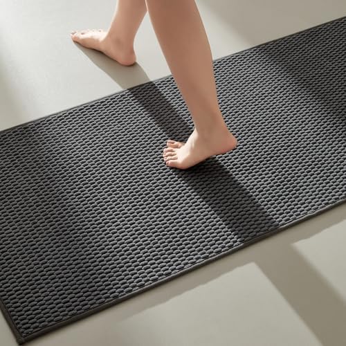 TYUU Bathroom Runner Rugs, Long Bath Mat Runner Washable Thin Quick Dry Low by TYUU