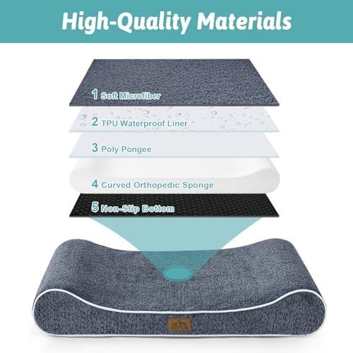 COZY KISS Orthopedic Dog Bed, for Medium Dogs up to 65 lbs - Image 3