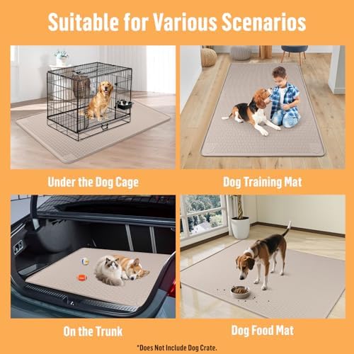 Silicone Dog Bed Mat 40"x 28" Crate Mat - Image 7