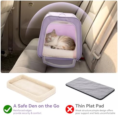 PETSFIT Large Cat Carrier with Patented Safety Buckles, Big Cats Up to 20 lb - Image 4