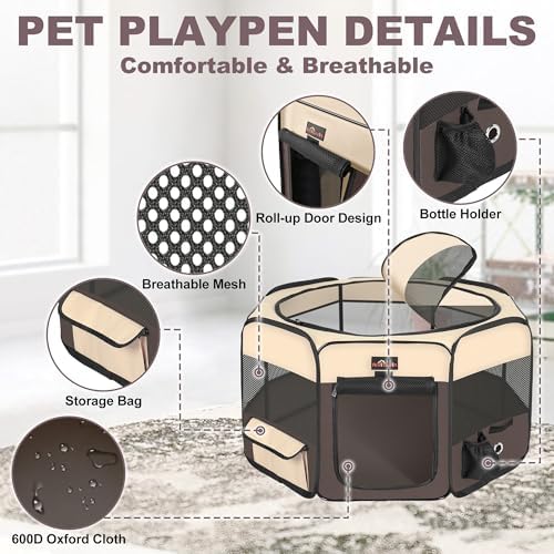 Aivituvin Dog Playpen, Foldable Pet Play Pens - Image 3