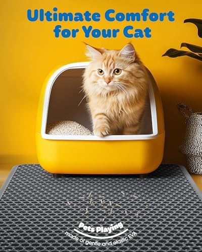 Powools Cat Litter Mat, 46 x 35 in, Waterproof - Image 2
