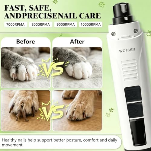 Whisper-Quiet Dog Nail Grinder, Safe & Stress-Free - Image 4