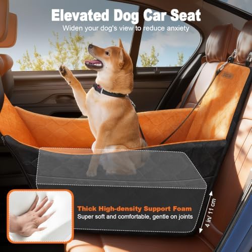 Elevated Dog Car Seat for Small and Medium Dogs Up to 35 lb - Image 5