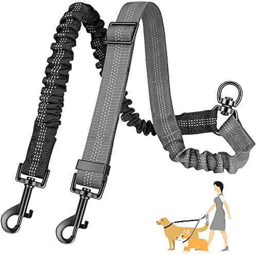 AUTOWT Two Dog Lead, 2 in 1 Upgraded Double Dog Leash Attachment Combine by AUTOWT