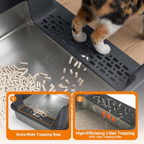 AIPERRO Stainless Steel Litter Box - Image 5