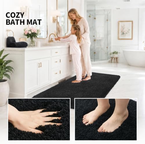 ILANGO Bathroom Rugs 24" × 17", Extra Soft Absorbent Microfiber Bath Rugs - Image 5