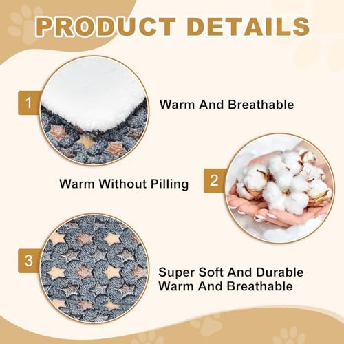 Dog Cat Bed Mat, Soft Coral Fleece Pet Cushion Pad - Image 3