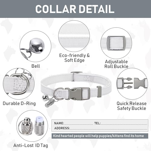 GAMUDA Small Pet Harness Collar and Leash Set, Step in No Chock No Pull Linen - Image 6