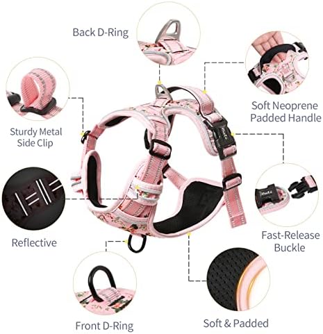 HEELE Dog Harness Harness for Small Dogs No Pull Dog Vest Harness for Small Dog - Image 4
