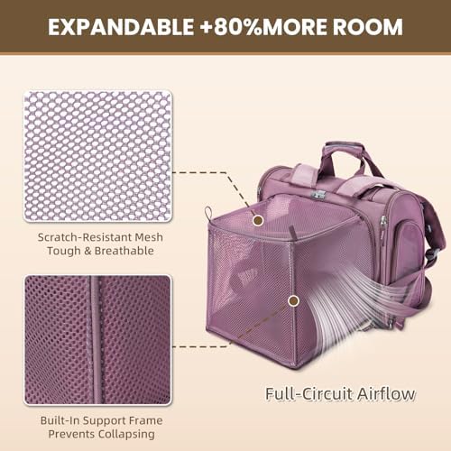 Lollimeow Expandable Large Cat Carrier Backpack, Supports up to 22 lbs - Image 3