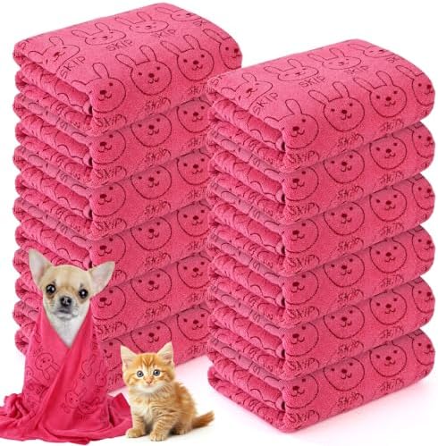 Irenare 12 Microfiber Puppy Towels by Irenare