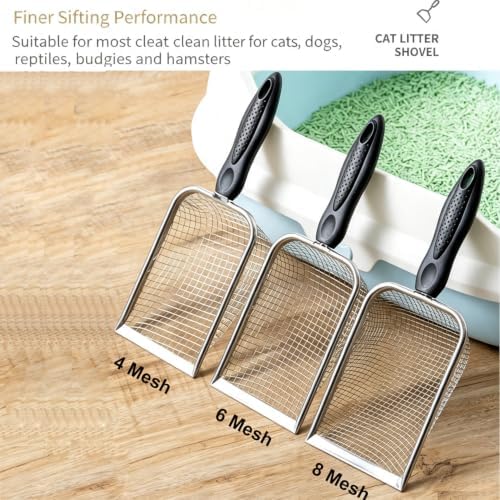 3PCS Cat Litter Scoop, Mesh Kitty Litter Scooper - Image 2