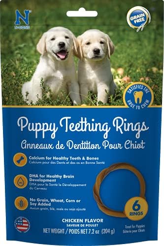N-Bone Grain-Free Puppy Teething Rings, Chicken Flavor, Natural Puppy Teething by N-Bone