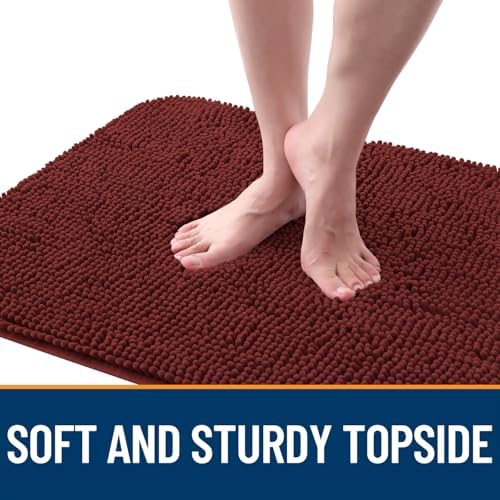 OLANLY Dog Door Mat for Muddy Paws 50x30, Super Absorbent Chenille Mud Mat - Image 4