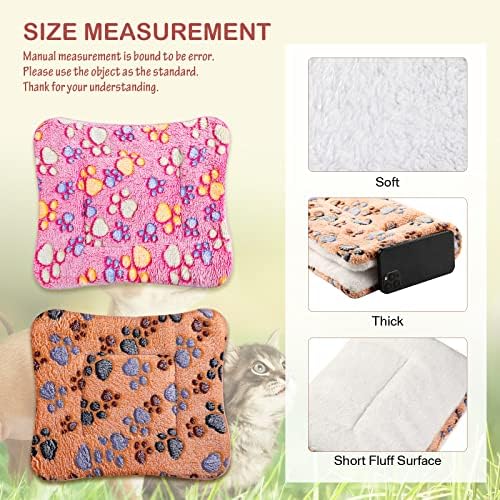 Tuanse 4 Pack Soft Pet Bed Mat Small Dog Crate Fleece - Image 4
