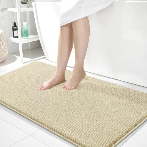 OLANLY Memory Foam Bathroom Runner Rug 40x24, Absorbent Long Bath Mat by OLANLY