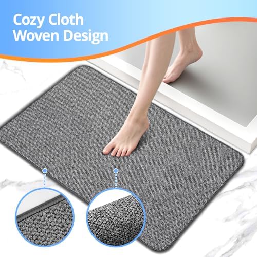 Upgraded Bath Mat 24x36Inch, Thin Bath Mats Rugs - Image 3
