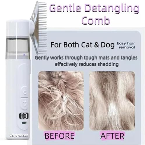Electric Pet Flea Comb, 【2 in 1 Rechargeable】 Dog Flea Comb - Image 5