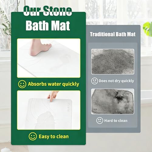 XMarrat Extra Large Stone Bath Mat - Image 4
