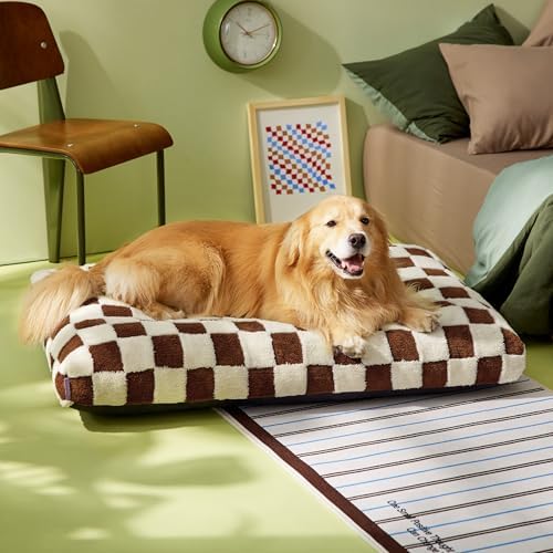 LE SURE Cute Aesthetic XL Dog Bed, Jacquard Thick Pet Pillow，44x32 - Image 6