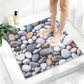 Square Shower Mat, Yonala 32 x 32 Inch Stylish Non Slip Shower Mats by Yonala