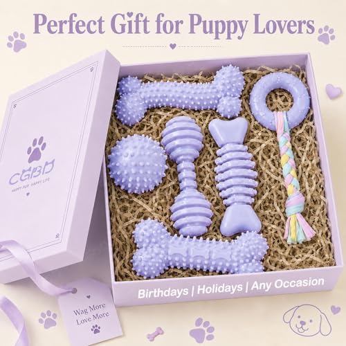 6 Pack Dog Chew Toys, Small Dog Teething Toys, Soft Durable Interactive Toys - Image 7
