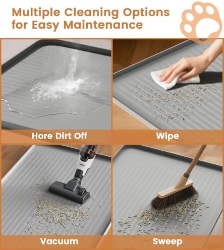 Cat Litter Mat 36"x24", Waterproof Litter Trapping Mat - Image 6