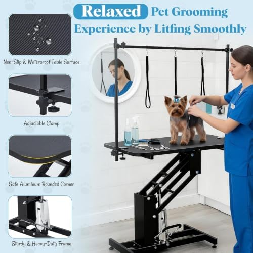 Garvee 43.3" Hydraulic Dog Grooming Table - Image 2