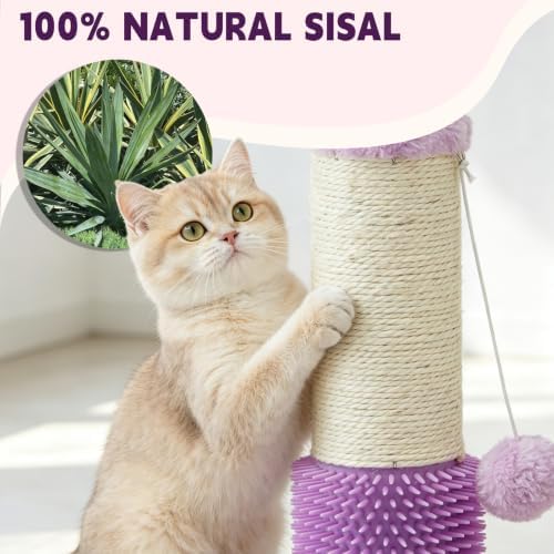 45" Tall Cat Scratching Post for Large, Heavy Duty Scratcher Tree - Image 4