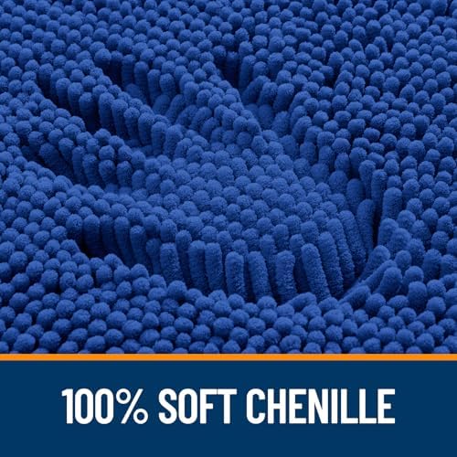 OLANLY Toilet Rugs U-Shaped 24x20, Soft Absorbent Chenille Contour Rugs - Image 3
