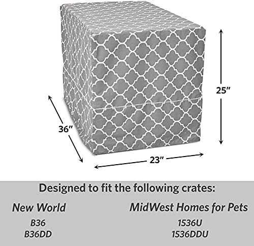 MidWest Homes for Pets Intermediate Dog Crate Cover Featuring Teflon Fabric - Image 7