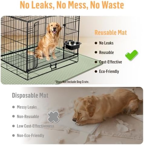 Silicone Dog Bed Mat 50"x 35" Crate Mat - Image 3