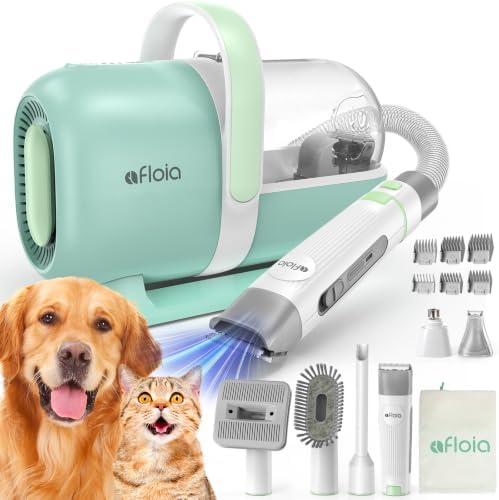 Afloia 6-in-1 Dog Grooming Vacuum Kit, Pet Clipper & Nail Grinder by Afloia