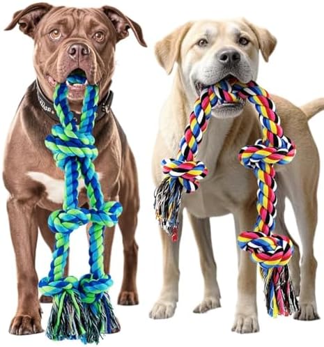 Dog Rope Toy for Large Dogs Heavy Duty Dog Chew Toys for Aggressive Chewers by SHARLOVY
