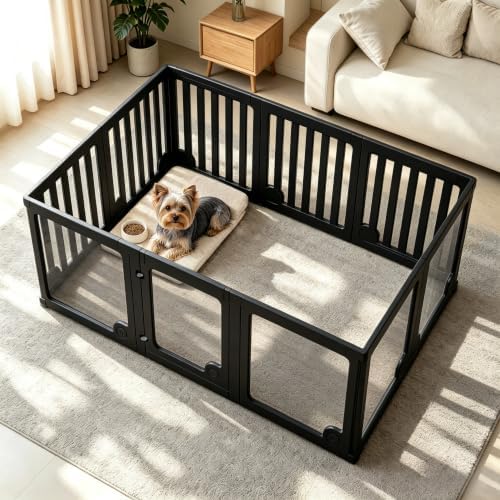 Heeyoo Clear Acrylic Dog Playpen by Heeyoo