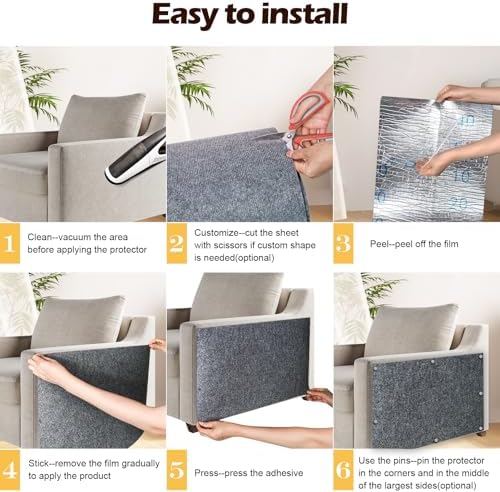 Cat Scratch Furniture Protector, 78.7"x15.8" Cat Scratch Pad - Image 4