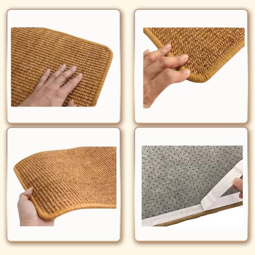 2 Pack Cat Scratch Pad, Sisal Scratcher Mat Rug, 23.6x15.7in - Image 5