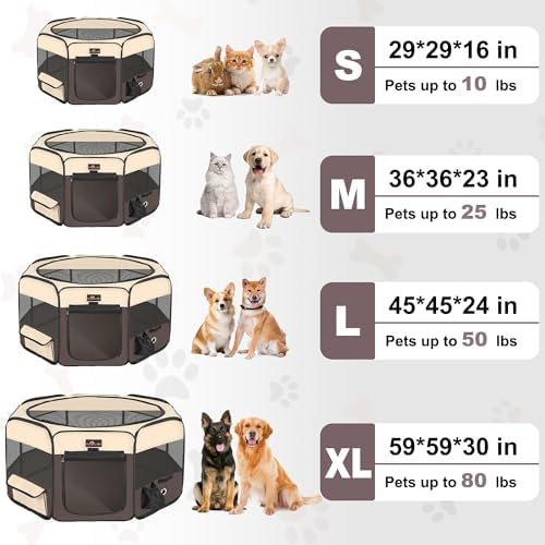 Aivituvin Dog Playpen, Foldable Pet Play Pens - Image 6